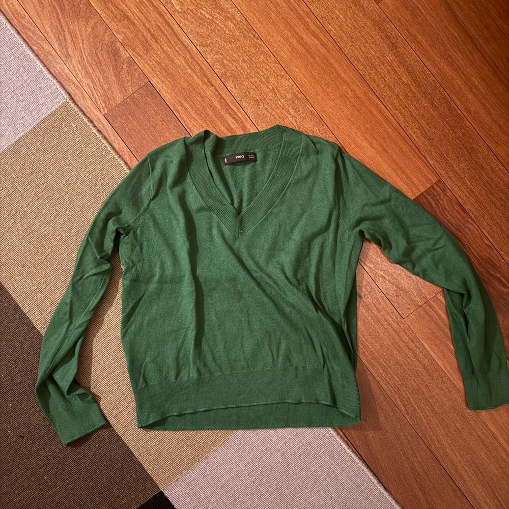 Mango Green Knit Sweater